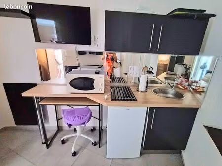 le ban saint martin  à deux pas de l'irts  studio meublé 9.60 m2