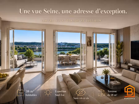 vente appartement 1 pièce 38 m² à puteaux (92800)  425 000 €