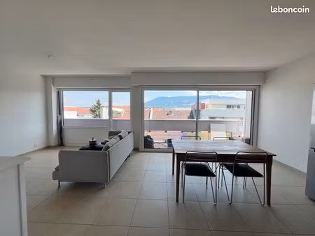 appartement t4 de 85 m² avec climatisation et garage – vue alpes & jura – annemasse centre