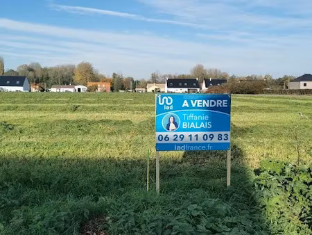 vente terrain 2202 m² à blessy (62120)  58 800 €