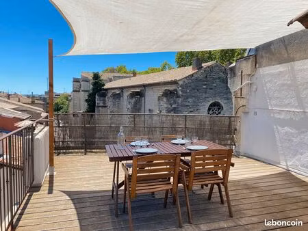t2 meuble - 34m2 – etudiant – intra muros - terrasse – climatisation – internet