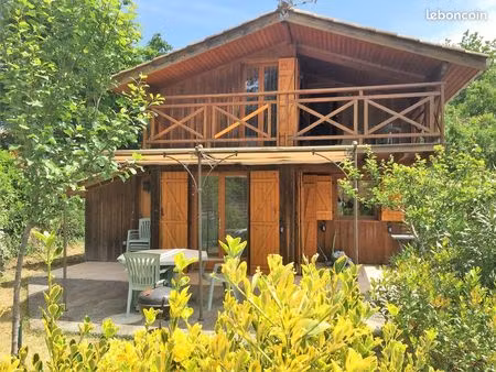 chalet bois tout confort meublé et wifi