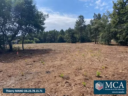 vente terrain 700 m² à pontenx-les-forges (40200)  98 500 €