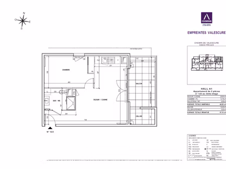 location appartement 2 pièces 44 m² à frejus (83600)  754 €