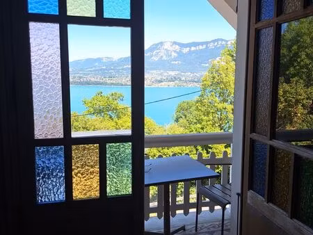 studio meublé étudiant bourget-du-lac - vue lac