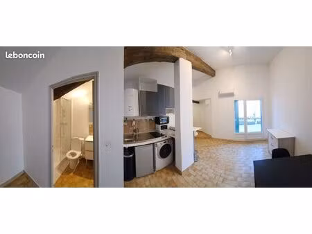 grand studio avec belle terrasse