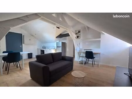 appartement t2 meublé 49 m² rénové – centre-ville