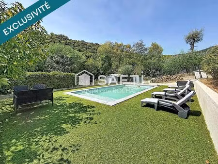 magnifique villa de plain pied 4 chambres avec piscine au calme à st nazaire de ladarez