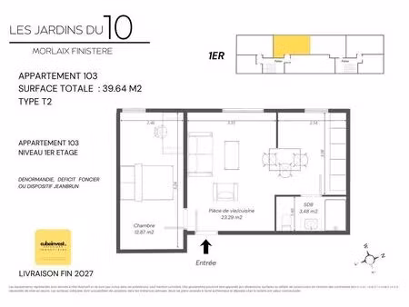 appartement à morlaix (29600)