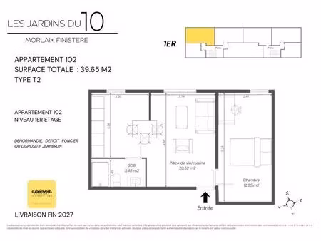appartement à morlaix (29600)