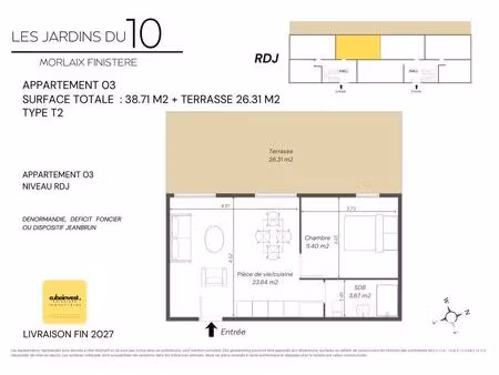 appartement à morlaix (29600)