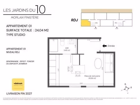 appartement à morlaix (29600)
