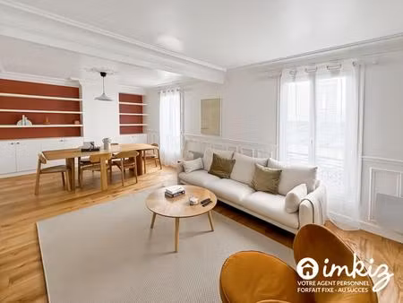 appartement 51 m² - charme de l'ancien - paris 9 e