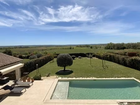à 10 min d’uzès mas contemporain d’exception avec piscine et prestations haut de gamme