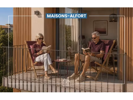 vente appartement neuf 2 pièces 40m2 maisons-alfort - 375000 € - surface privée