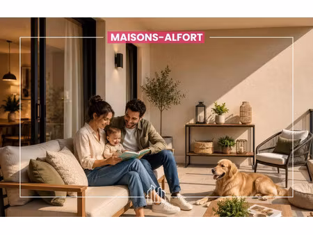 vente appartement neuf 3 pièces 65m2 maisons-alfort - 469000 € - surface privée