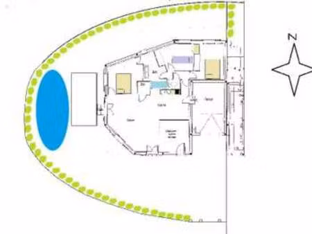 location maison meublé à gallargues-le-montueux (30660) : à louer meublé / 100m² gallargue