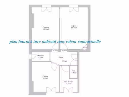 location appartement 2 pièces 47.02 m² à le vésinet (78110)  1 200 €