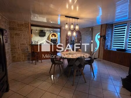 maison 167 m² avec grange  terrain et terrasse