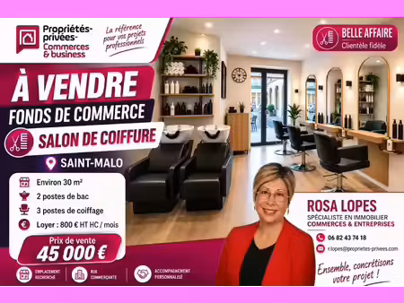vente locaux professionnels 30 m² à saint-malo (35400)  45 000 €
