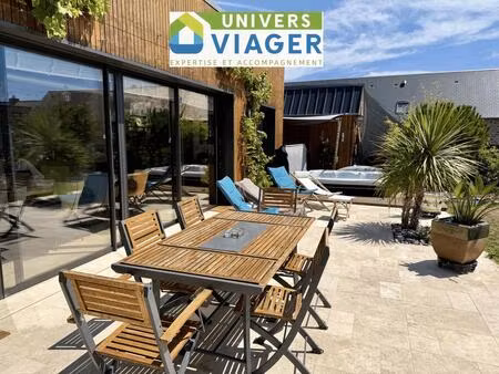 maison avec vue sur mer en vente à terme occupée à vie à les pieux