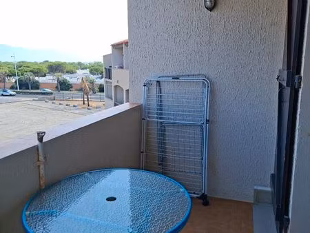studio cabine terrasse et parking