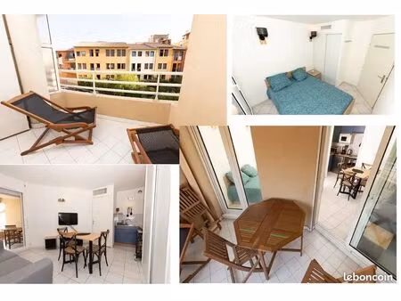 loue appartement - 28m² - golfe-juan/vallauris dans une résidence