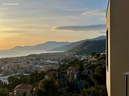 bordighera – via bella vista terrain vue mer avec projet approuvé pour villa d'exception