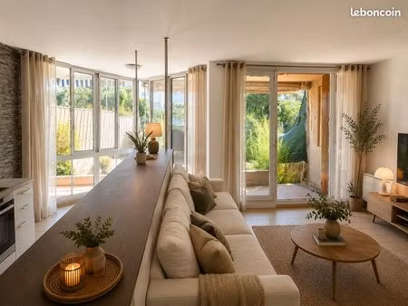 t3 lumineux avec jardin  terrasse  parking – euromed 2 idéal investisseur ou habitation