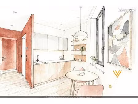 studio 1 pièce 17 m²