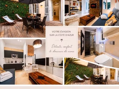 studio meublé 21m2 + 27m2 terrasse
