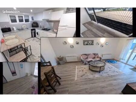 charmant appartement d’exception  récent et meublé  parking cour garage espace vert  à lou