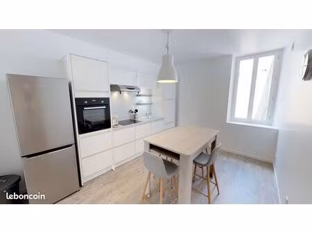 t3 rénové 63 m² – 2 chambres avec salle d'eau privative – centre-ville de valserhône