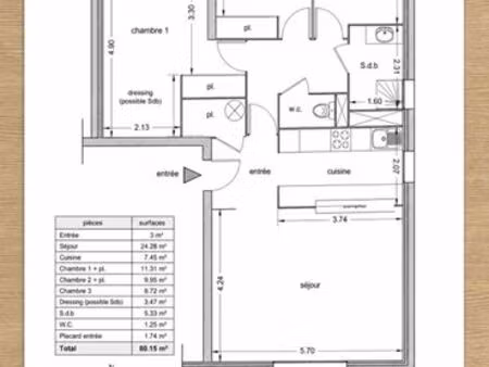appartement a vendre