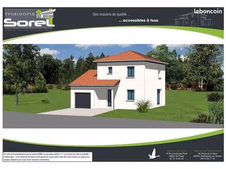 maison 89.36 m² avec terrain à saint-jean-de-niost (01)