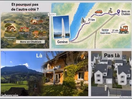 maison de village avec jardin - bons en chablais (74)