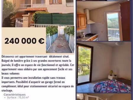 appartement 3 pièces exclusif