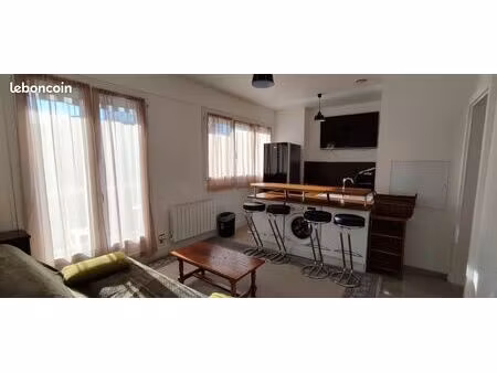t2 meublé 36 m² avec grand balcon – proche école de gendarmerie – montluçon