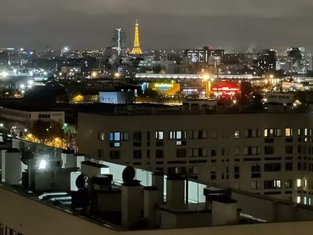 à louer – t2 meublé avec vue exceptionnelle – villeneuve-la-garenne