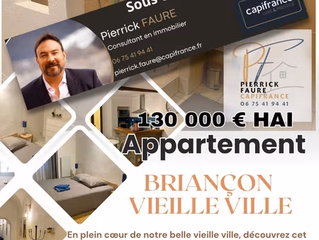 appartement à vendre briancon 2 pièce(s) 51m2 130 000€