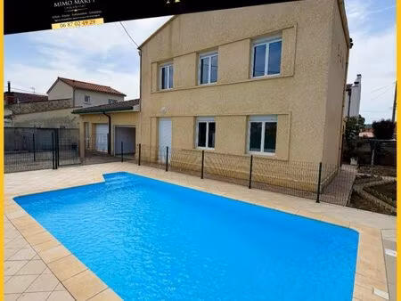 maison familiale t5 avec piscine + t1 bis indépendant sur 394m2 de terrain clos et arboré