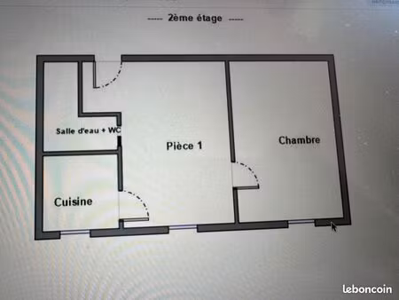 appartement 2 pièces lumineux meublé ou non