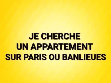 je recherche un appartement