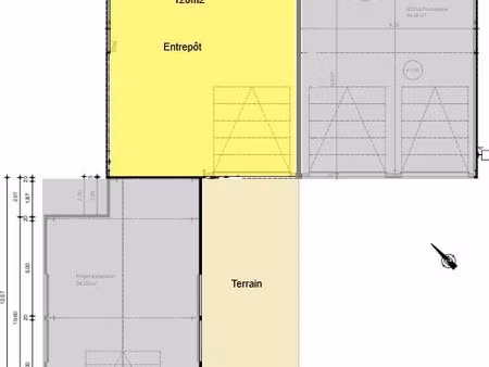 entrepôt 120m² gilly sur isère