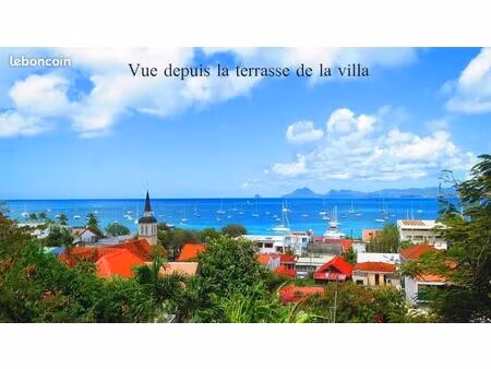 villa vue mer au bourg de sainte-anne (martinique) 3 chambres