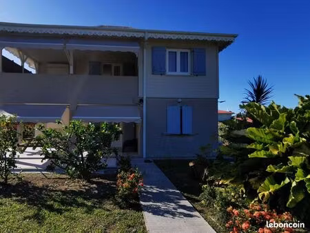 f3 90m2 en rez de jardin à 300m de la plage et navette - anse à l'ane