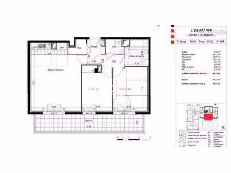 ? location appartement meuble t3 neuf – clamart 92140