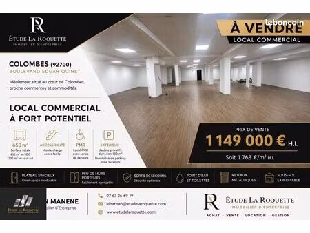 local commercial 625 m²