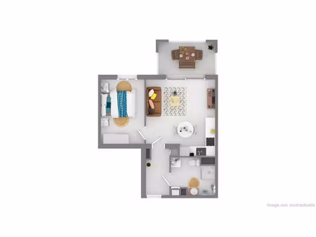 location appartement 2 pièces 43 m² à puyricard (13540)  885 €
