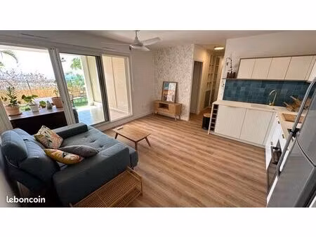 appartement meublé 43m2 avec jardin